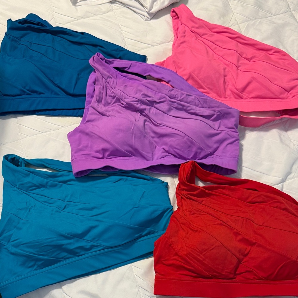KIAVA Vibrant Swim Bikinis - Teal, Pink, Purple, Red